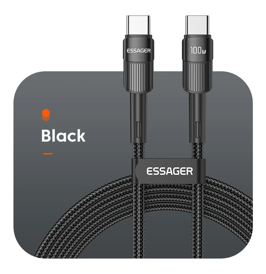 Essager 100W USB Type C To USB C Fast Charging